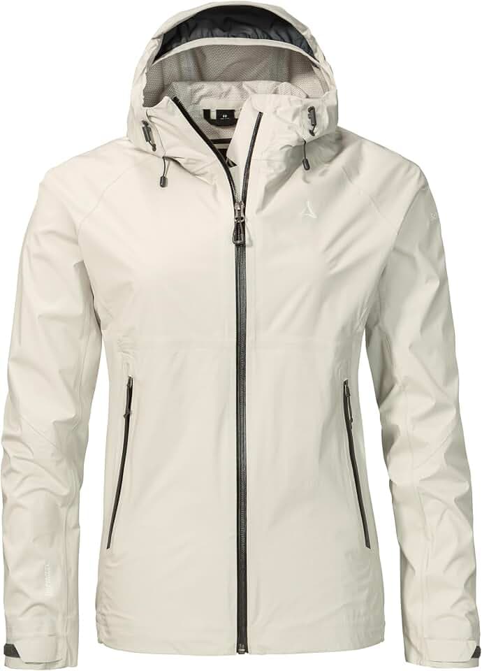 Schöffel Damen 2.5L 3D Jacket Vistdal L, wasserdichte Regenjacke, sportliche Outdoor Jacke, winddicht & atmungsaktiv dank Dermizax Membran