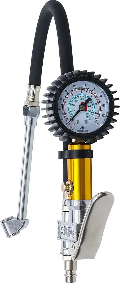 BGS Diy 55412 | Druckluft-Reifenfüller mit Manometer | 0-15 bar