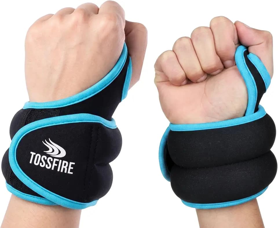 Comfecto Wrist Weights with Thumb Loops Lock, 1lb*2 2lbs*2 for Running, Strength Training, Walking, Exercises, Gym, Cardio, Men, Women
