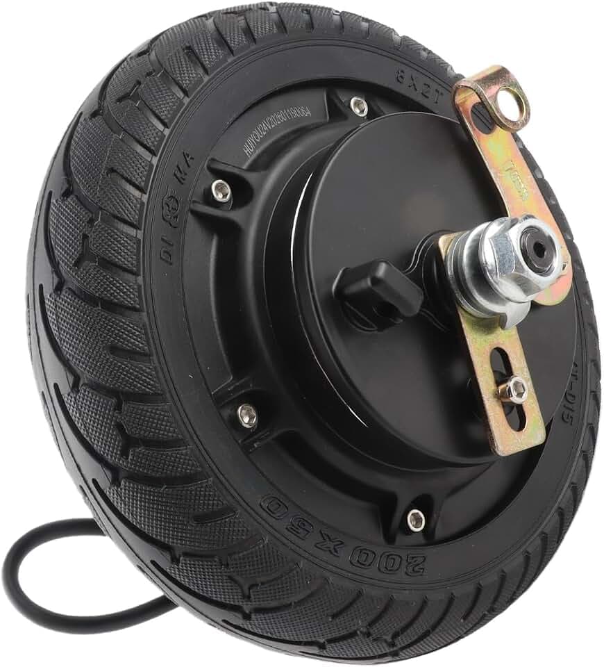 8inch Brushless Hub Motor, 48/60V 1000/1200W Solid Tire High Speed Wheel Replacement for Electric Scooter (Vehicle Accessory)