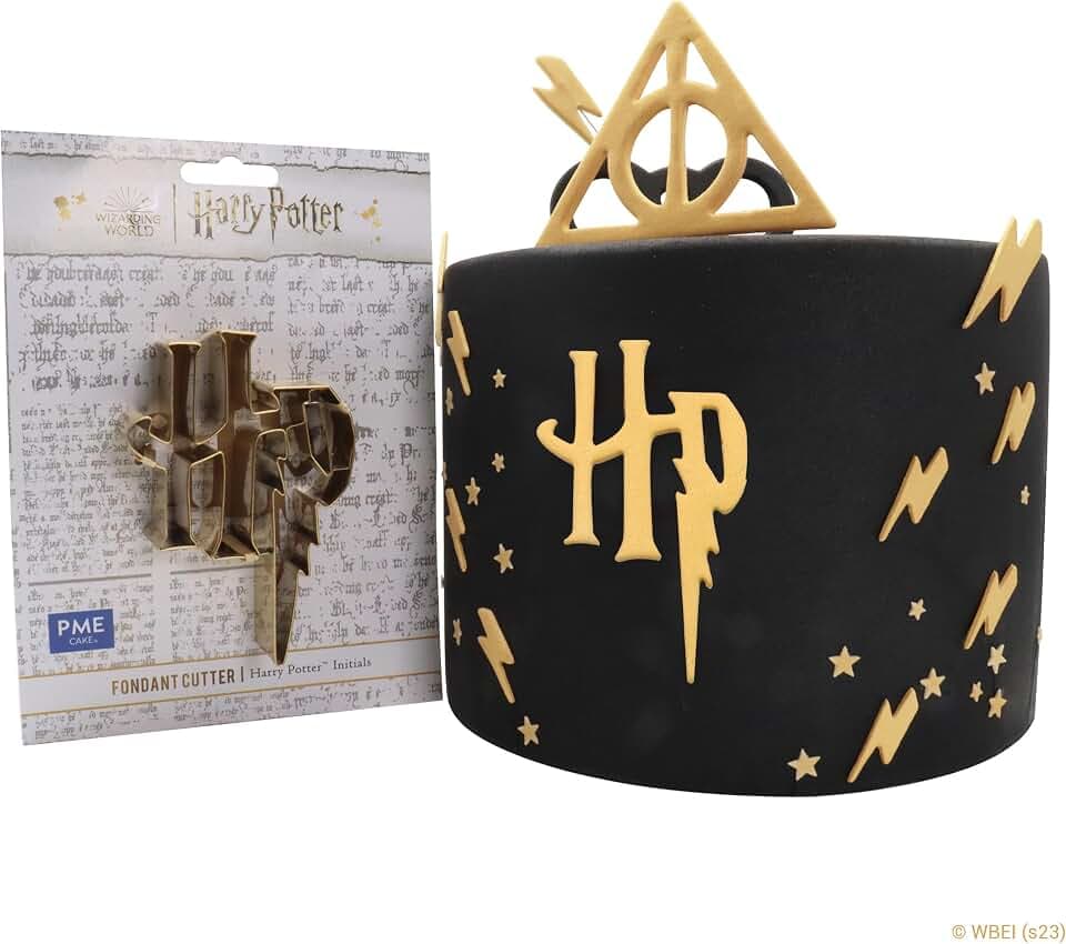 PME Harry Potter Fondant & Keks Ausstecher, HP Logo, Gold