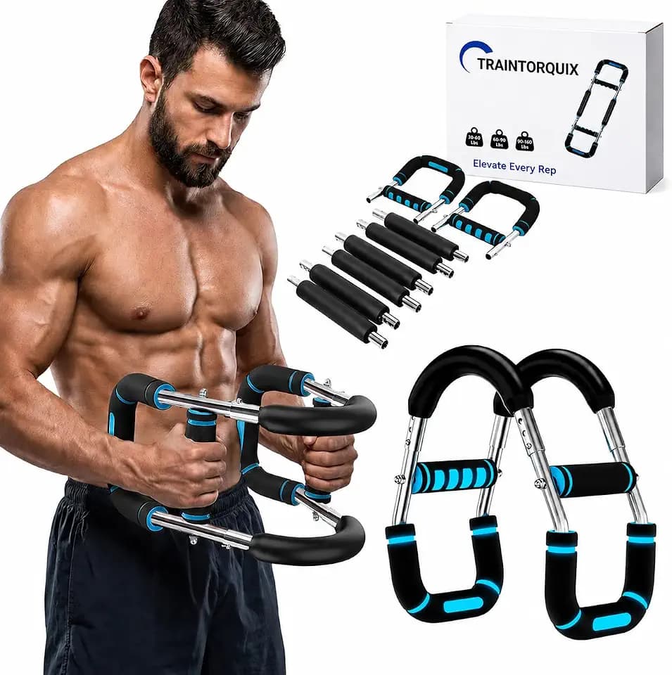 Twister Arm Trainer for Men & Women - Adjustable Power Twister, Upper Body Strength Training Equipment for Home Gym, Chest Expander, Biceps Workout Machine