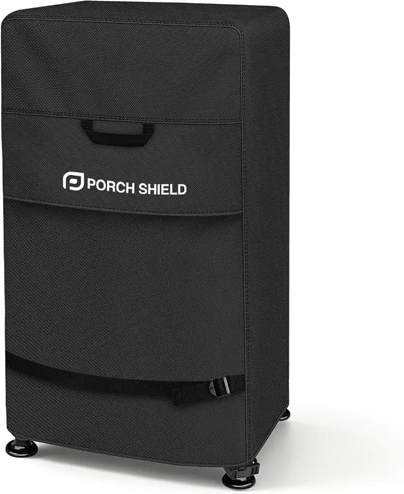 Porch Shield 40 inch Outdoor Smoker Cover 26W x 23D x 43H inch, Black