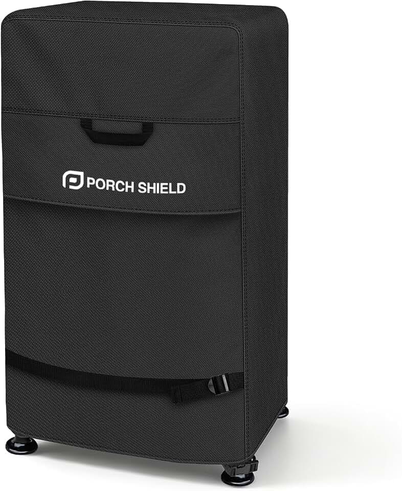 Porch Shield 30 inch Outdoor Smoker Cover 23W x 21D x 35H inch, Black