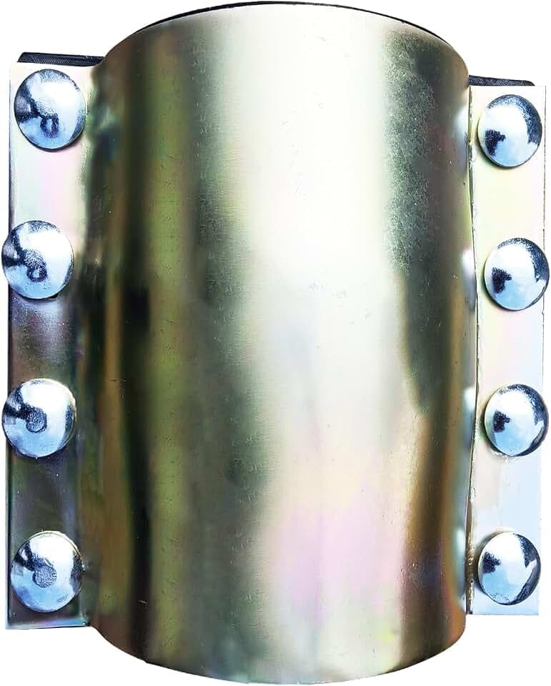 Water Pipe Repair Clamp,OD of The Applied Pipe is About 3 inch,Leak Sealer for Pipes and Plumbing,Length 7.09 inch,Suitable for Steel Pipe,Iron Pipe and PE/PPR Pipes