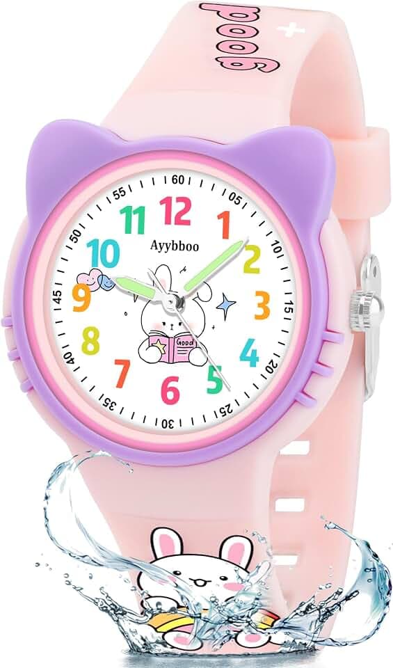 Analog Kinderuhr Jungen Mädchen für 4-12 Jahre