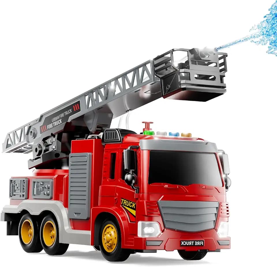 JUKUDAHU Feuerwehrwagen Spielzeug für Kinder 3-8 Jahre