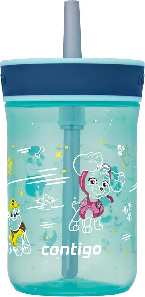 Contigo Leighton Straw Tumbler, 14 oz, Jade Vine PAW Patrol