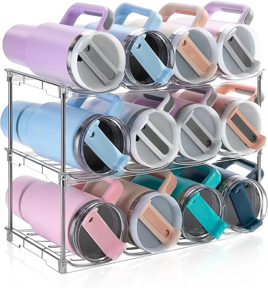 Larger Water Bottle Organizer for Stanley 40 oz Tumbler, Tumbler Organizer