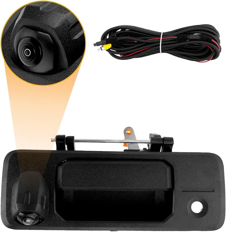 Backup Camera Tailgate Handle, Compatible with 2014-2019 Toyota Tundra