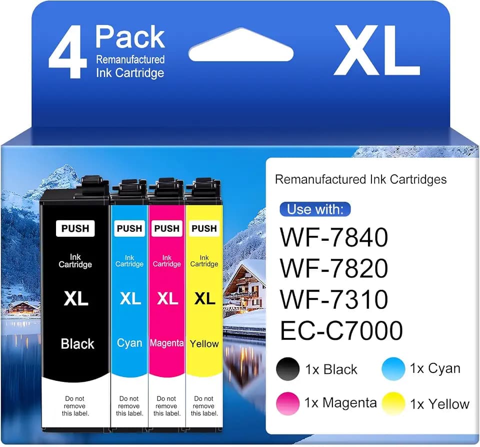 Remanufactured Ink Cartridges Replacement for Epson 812XL Ink Cartridges