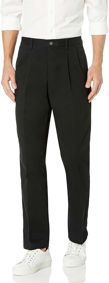 Amazon Essentials Herren Knitterfreie Chinohose mit klassischer Passform und Bügelfalte (erhältlich in Big & Tall)