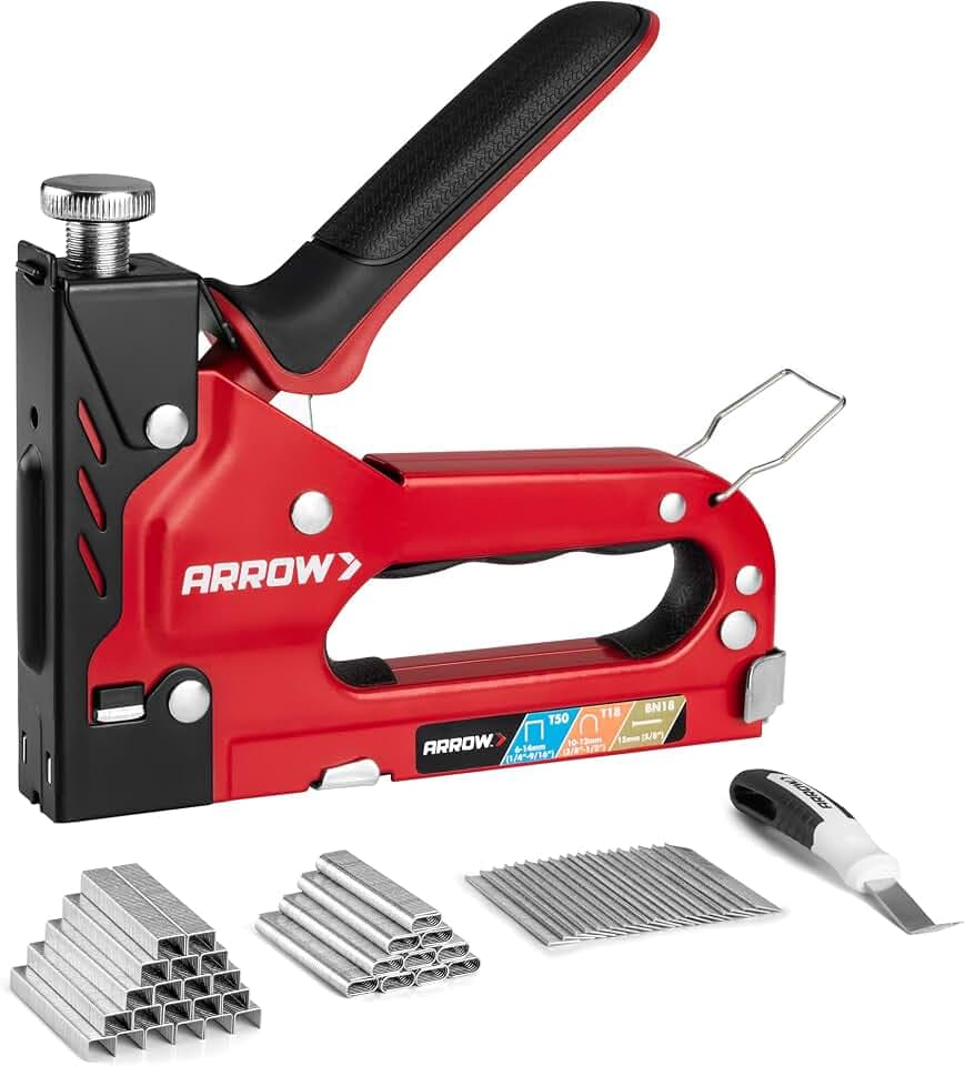 Arrow Heavy Duty 3-in-1 Upholstery Staple Gun with 3000 Staples