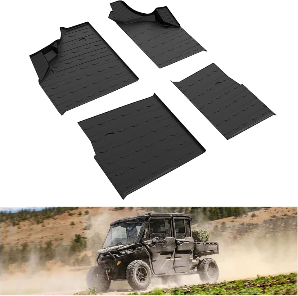 Kiwi Master Floor Mats for 2016-2026 Can-Am Defender Max (Not HD11)