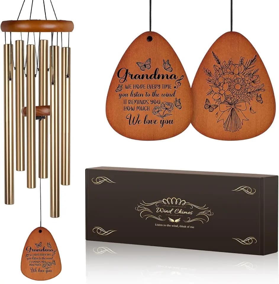 Grandma Gifts for Christmas，Nana 32" Wind Chimes for Grandma Birthday Gift, Bereavement Gifts, Windchimes in Memory of Nana
