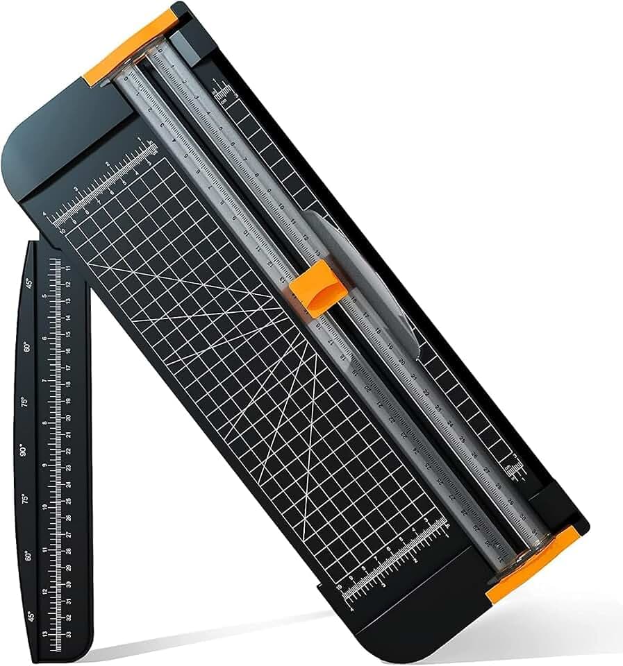 MOWETOO Papierschneider 12 Zoll, A4 Schneidemaschine für Basteln