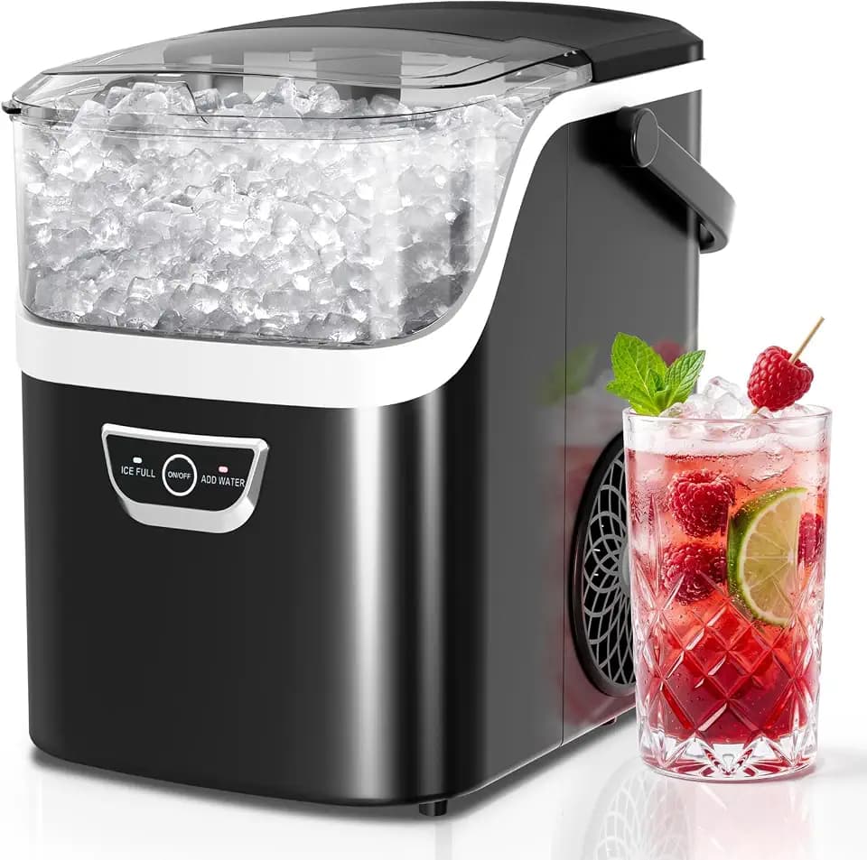 Antarctic Star Nugget Ice Maker Countertop, 35Lbs/24H, 5 Mins Fast Ice