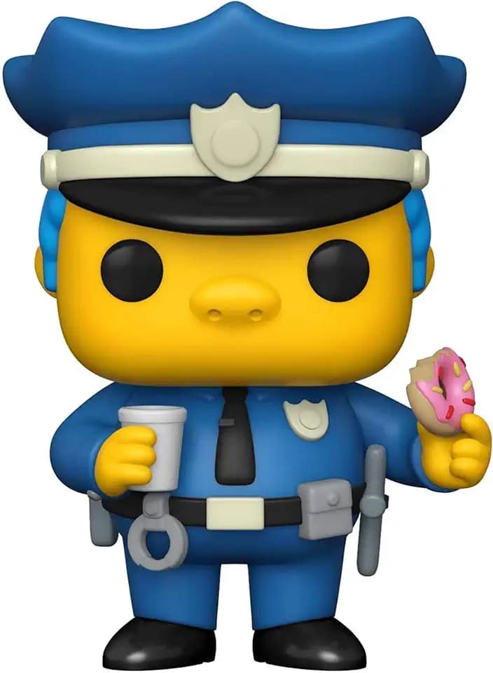 Funko Pop! Animation: The Simpsons-Chief Wiggum - Vinyl-Sammelfigur - Geschenkidee - Offizielle Handelswaren - Spielzeug Für Kinder und Erwachsene - TV Fans - Modellfigur Für Sammler und Display
