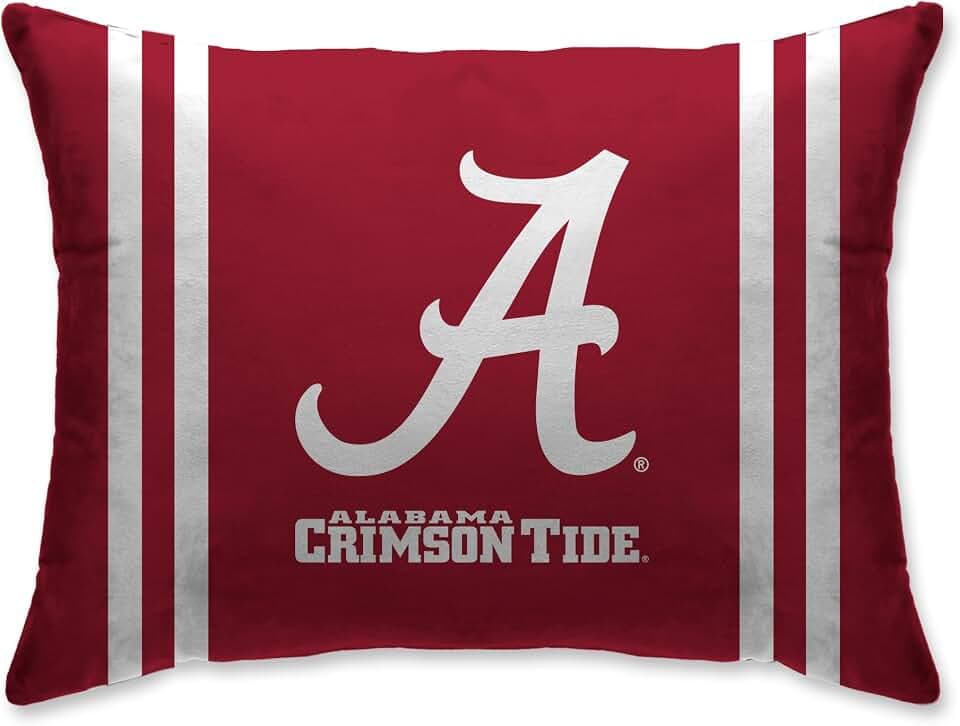 Pegasus Sports NCAA Plush Logo Bed Pillow