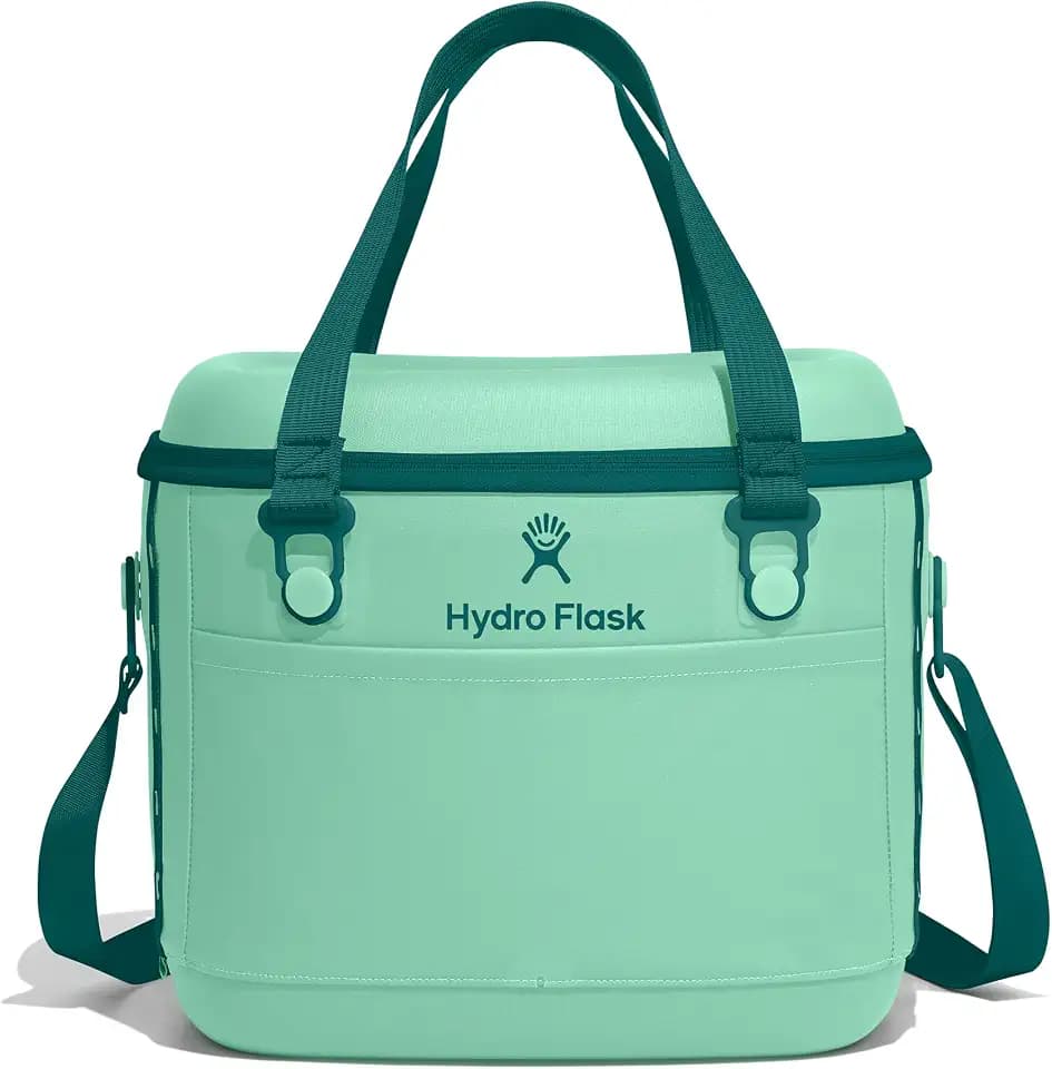 Hydro Flask Carryout Cooler - Insulated Portable Soft Cooler - 15 L Capacity in Mermaid Green