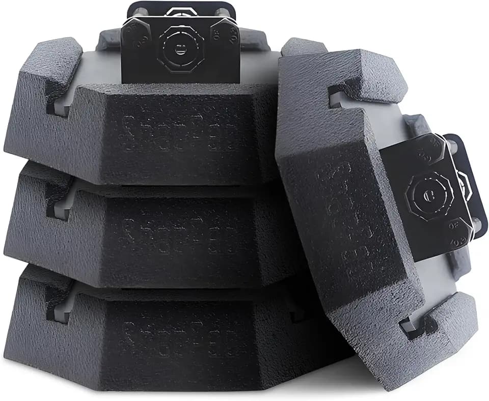 SnapPad SnapJack™ SJ (Pack of 4) | Two-Point Trailer Jack Stands Featuring 5.5" Metal Foot | Adds 61% Additional Surface Area, 3.79 lbs. Per Pad & 7.25" Total Width | Must-Have RV Accessories