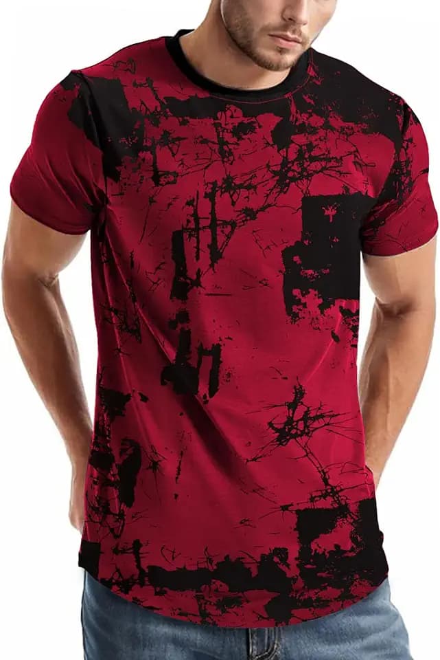 Keasmto 3D Print Cool T Shirts Graphic Design Casual Summer Short Sleeve Fashion Tees Shirt for Men Women