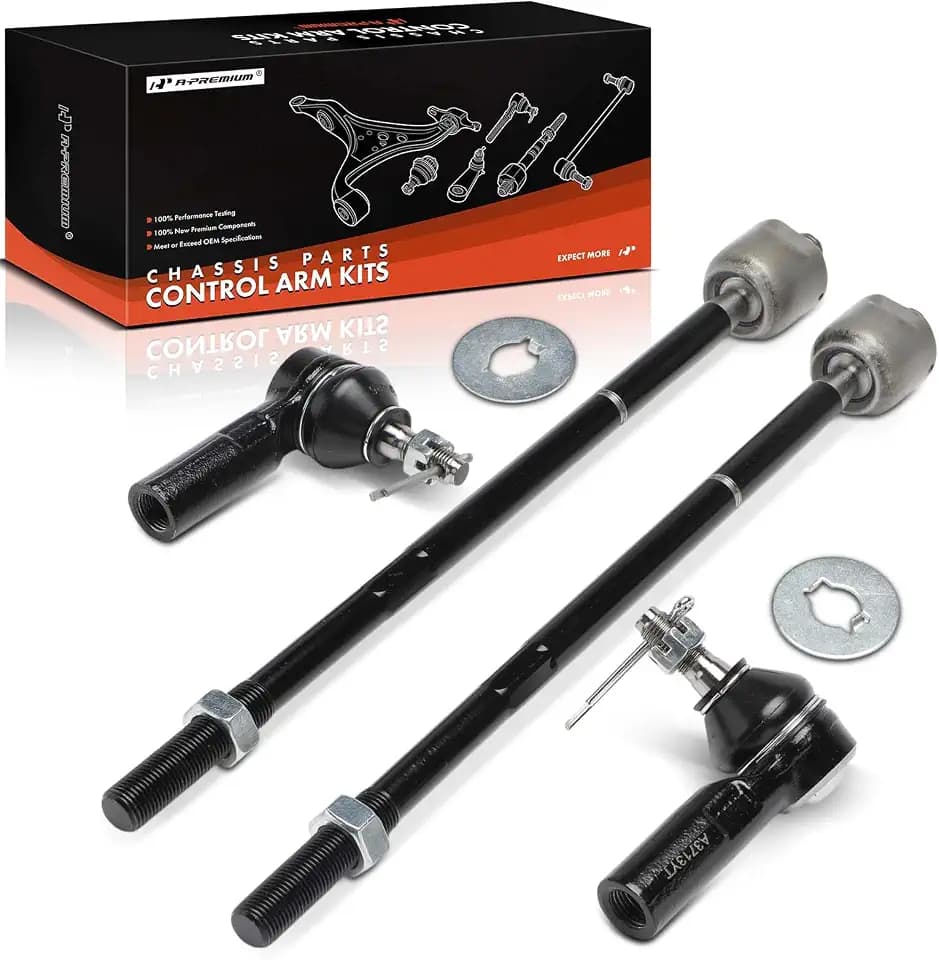 A-Premium Front Inner & Outer Tie Rod End Kit Fix Uneven Tire Wear
