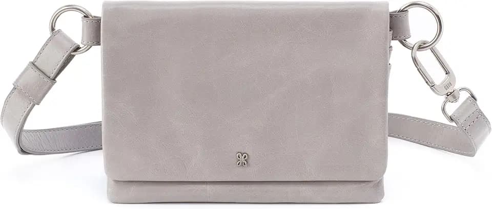 HOBO Winn Leather Belt Bag for Women, Convertible Crossbody and Shoulder Bag
