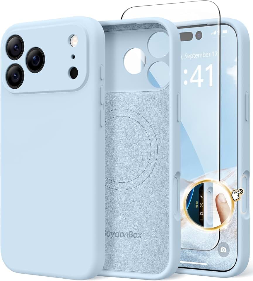SuydanBox Magnetische Silikonhülle für iPhone 18 Pro/iPhone 17 Pro