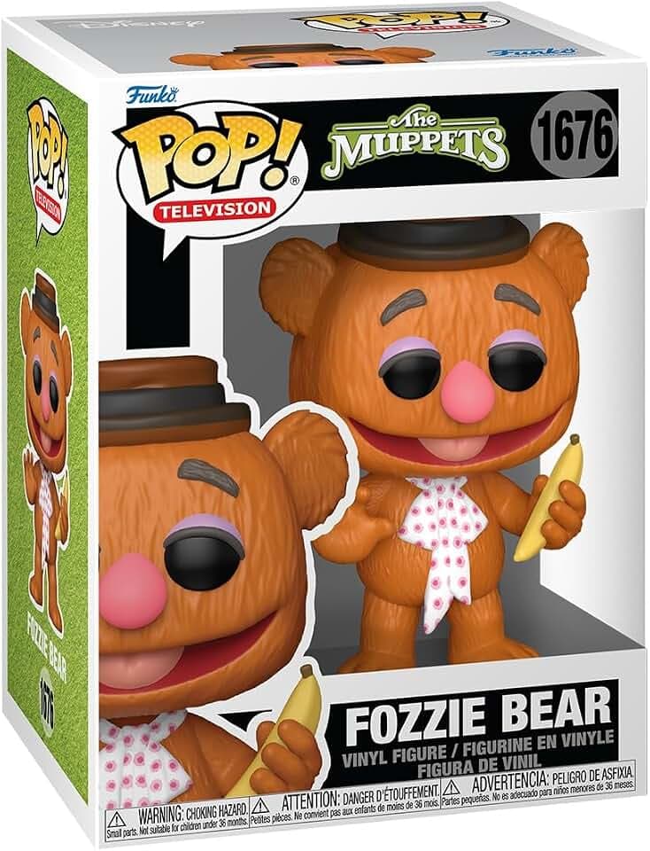 Funko POP! TV: The Muppets - Fozzie Bear | Offizieller Fanartikel und Merch - Vinyl Sammelfigur als Regal Deko - Geschenkidee zum Geburtstag für Fans und Sammler