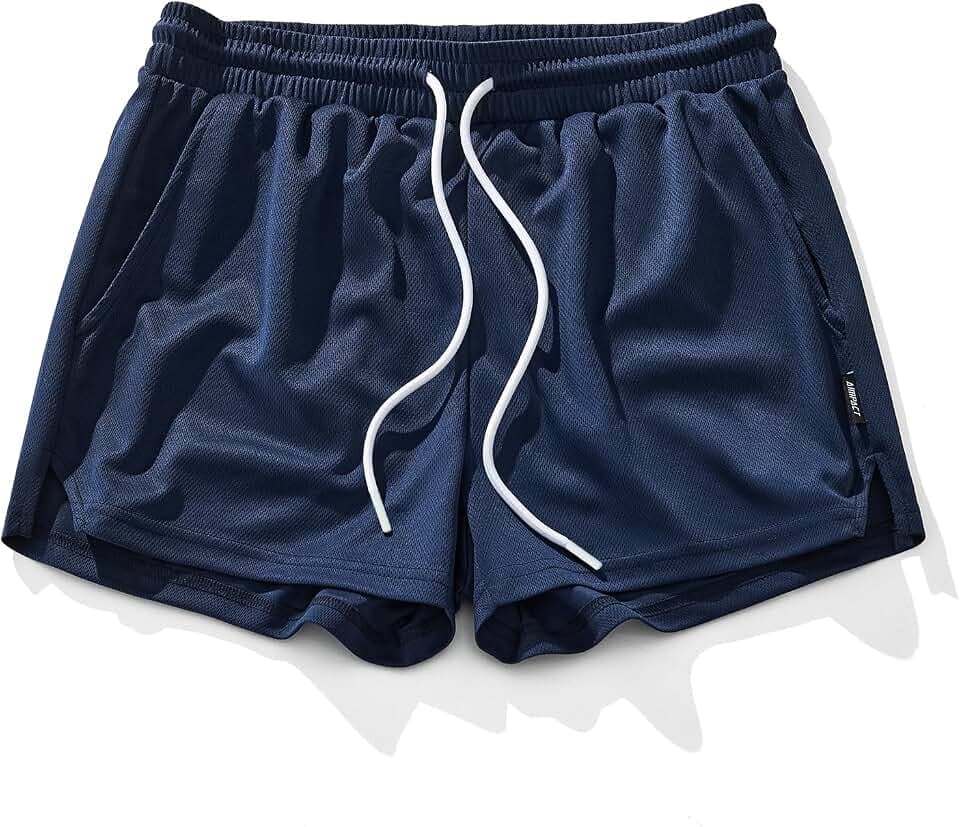 AIMPACT Men's Mesh Running Shorts 3 Inch Quick Dry Gym with Pockets