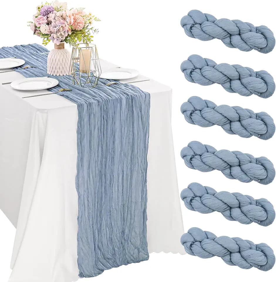 10FT Cheesecloth Table Runner Boho Party Home Decorations