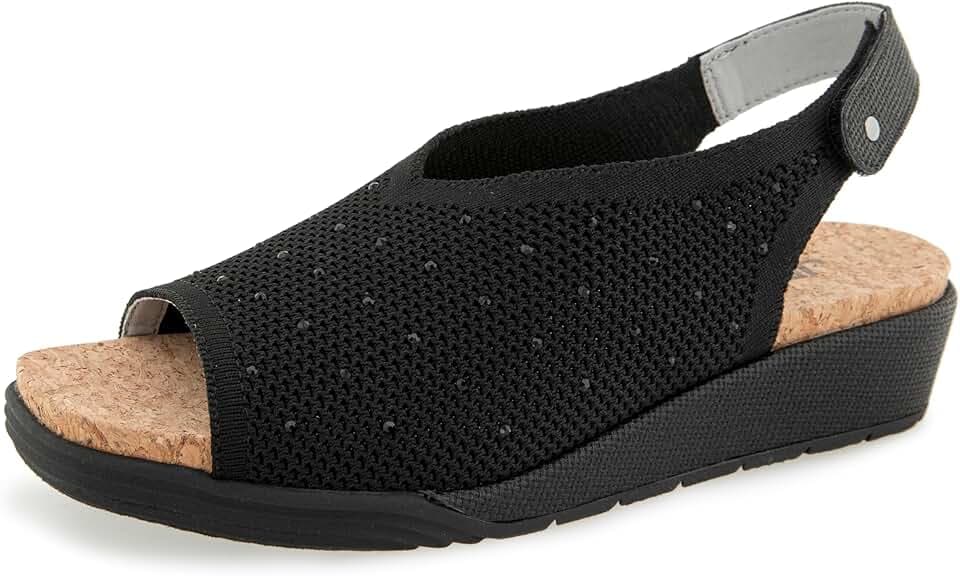 JBU Women's Clarisse Casual Slingback Wedge Sandal