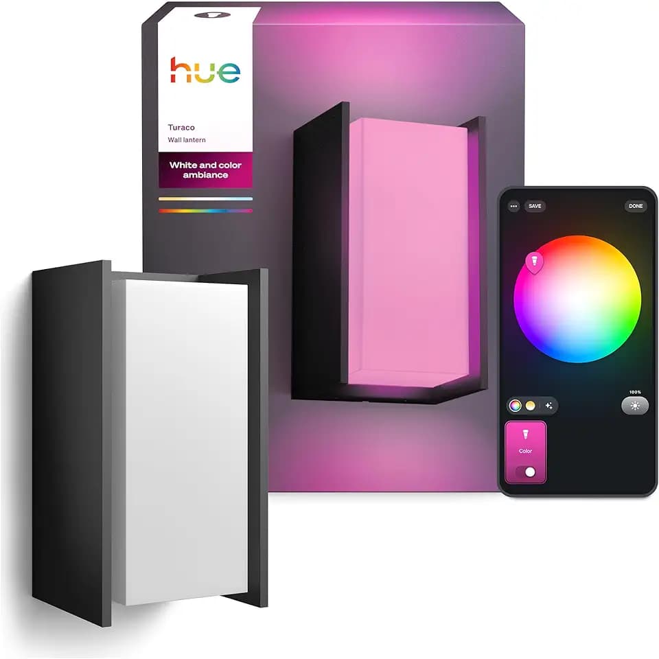 Philips Hue Turaco Außen-Wandleuchte, Anthrazit