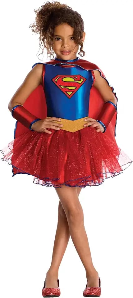 Rubies at Party City DC Comics Superheroes: Supergirl Costume Dress for Kids, Girl's Toddler