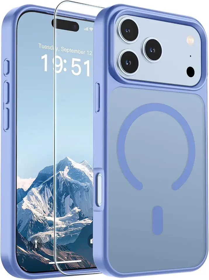 SUPFINE Magnetic for iPhone 18 Pro Case/iPhone 17 Pro Case Blue Purple