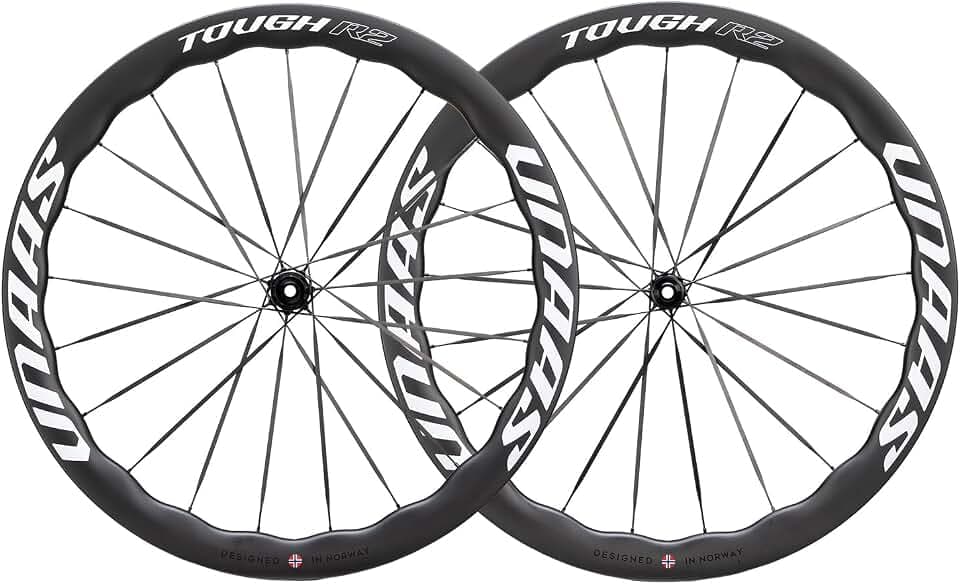 WINSPACE UNAAS Tough R Carbon Fiber Wheelset 700C Disc Brake Wave Rim 45-55mm Ultralight Road Bike Wheels, Tubeless Ready