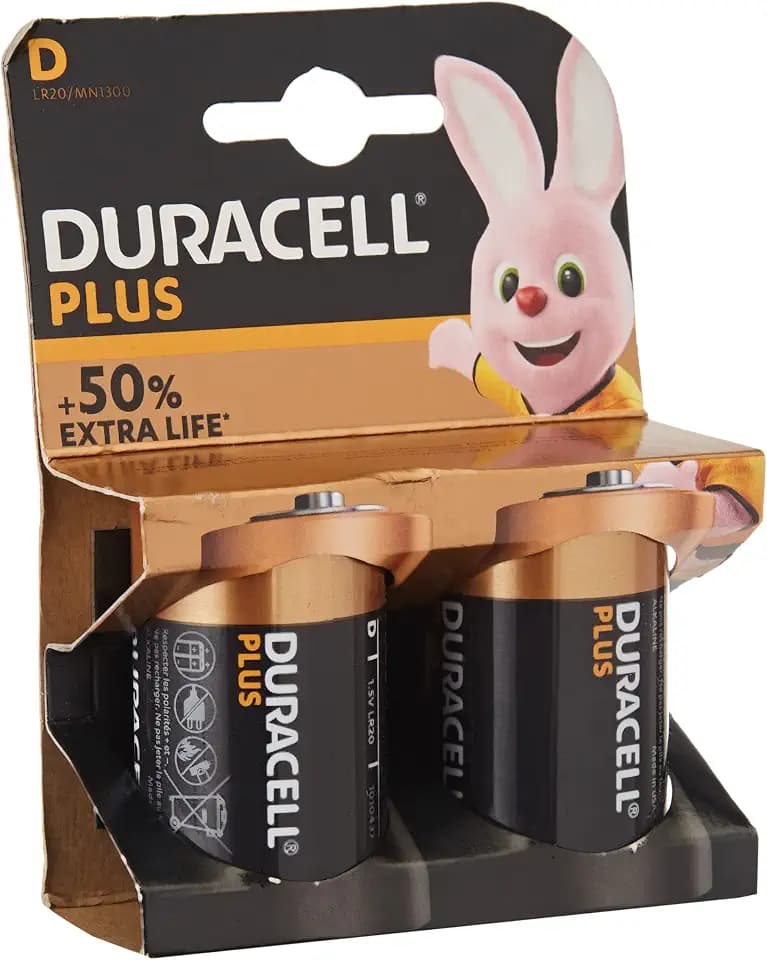 Duracell Batterien D, 2Er-Pack , 2 Ud