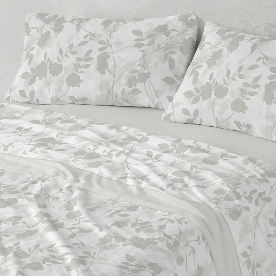 Burrito Blanco | Bettwäsche aus Coralina-Stoff | Bett von 120 cm (+ verfügbare Größen) | Design 998 | Salbei (120 x 190/200 cm)