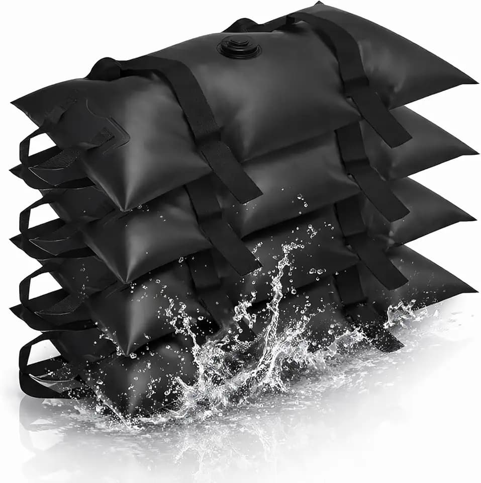 Water Weights for Umbrella Base, Canopy Weights, 4 Pack, Black