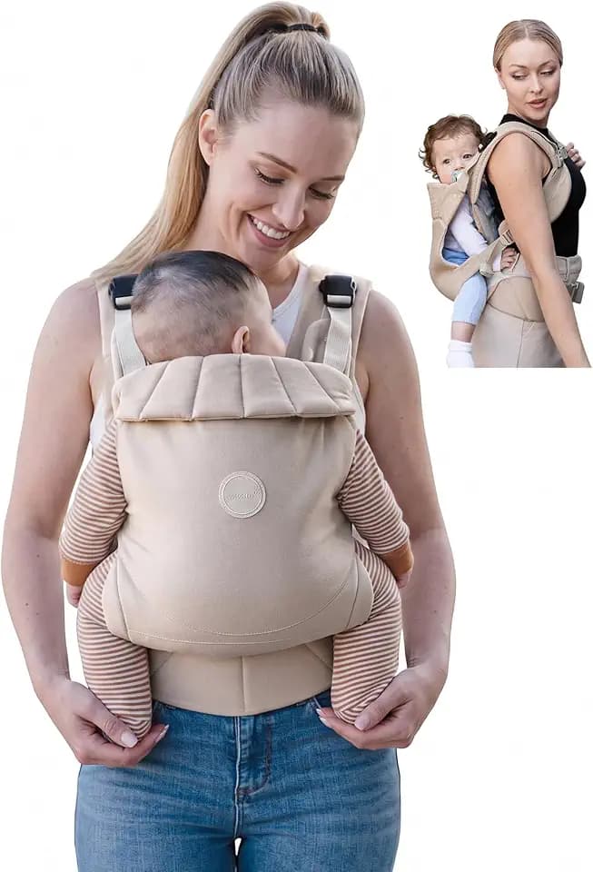 Grownsy Babytrage für Neugeborene, Ergonomische Kindertrage 3-20kg