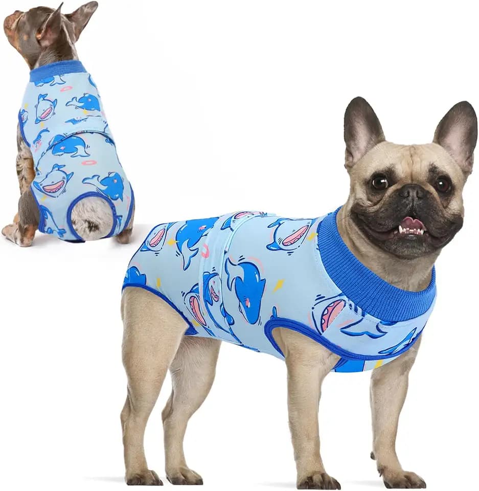 KOESON Soft Dog Recovery Suit for Female Spay & Male Dogs After Surgery, M