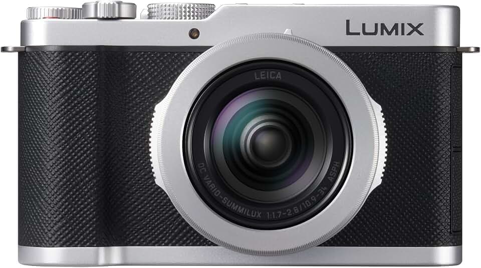 Panasonic LUMIX DC-L10E-S Premium-Kompaktkamera mit Leica 24-75 mm F1.7-2.8 Objektiv, 20,4 MP, Phasen-Hybrid-AF, 4K-Video, vertikale Aufnahmen, Silber