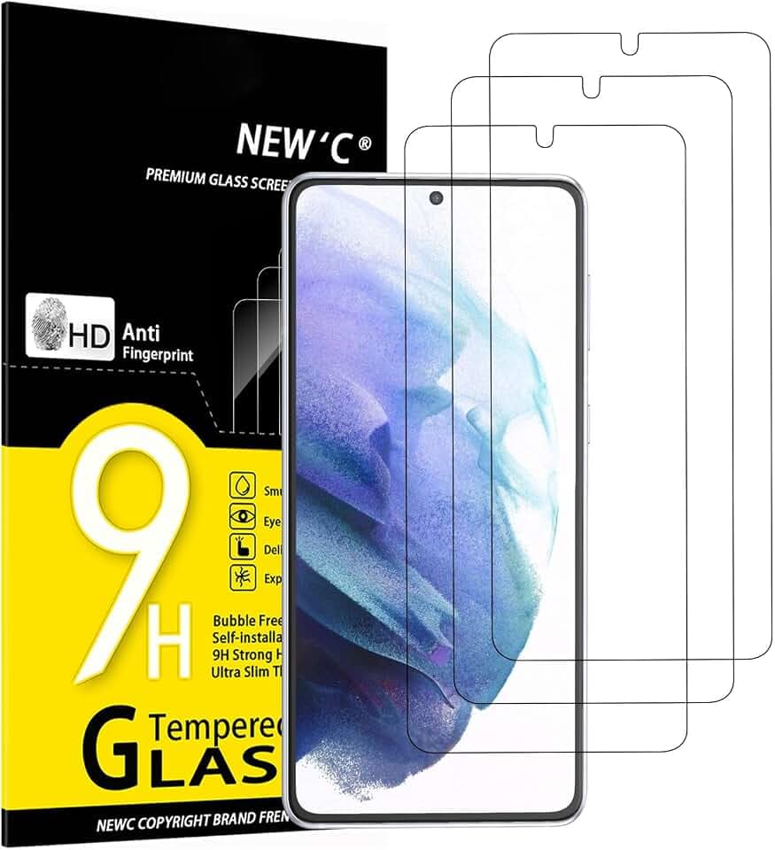 NEW'C Schutzfolie für Samsung Galaxy S21+ (S21 Plus) 5G für Panzerglas