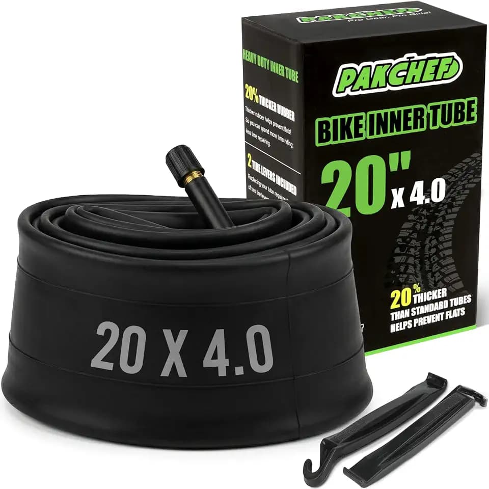 1 Pack 20x4.0 Fat Bike Tube for Fat Bikes & Electric Bikes