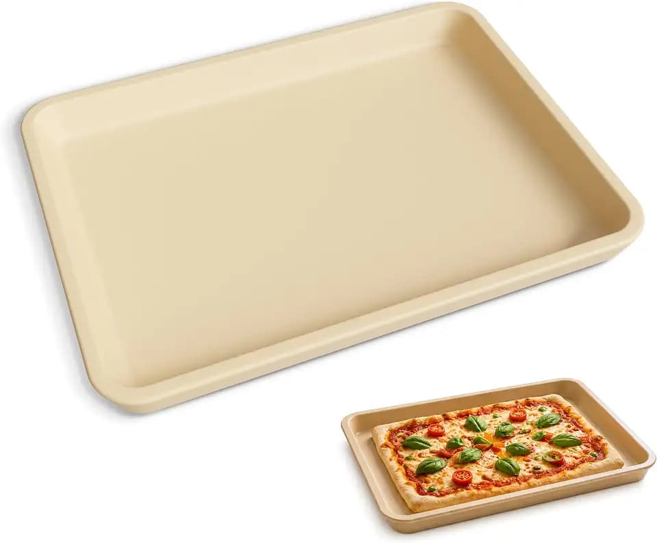 Wundermix Stoneware Backblech 41x30,5 cm aus Cordierit für Kuchen und Brot