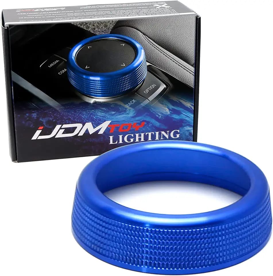 iJDMTOY Knob Cover Accessories For BMW 1 2 3 4 5 6 7 Series/X3/X4/X5/X6