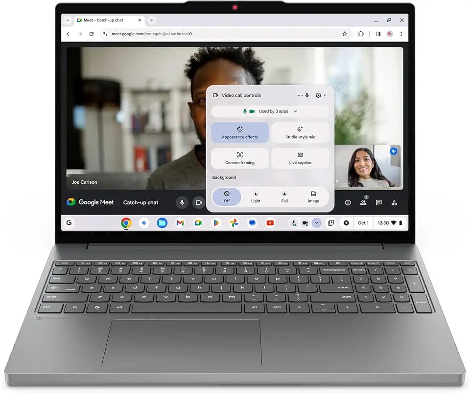 Lenovo Chromebook i - Everyday Laptop - Google Gemini - Intel® N150 CPU - 15.3" WUXGA IPS Display - 8GB RAM - 128GB Storage - Integrated Intel® Graphics - Luna Grey