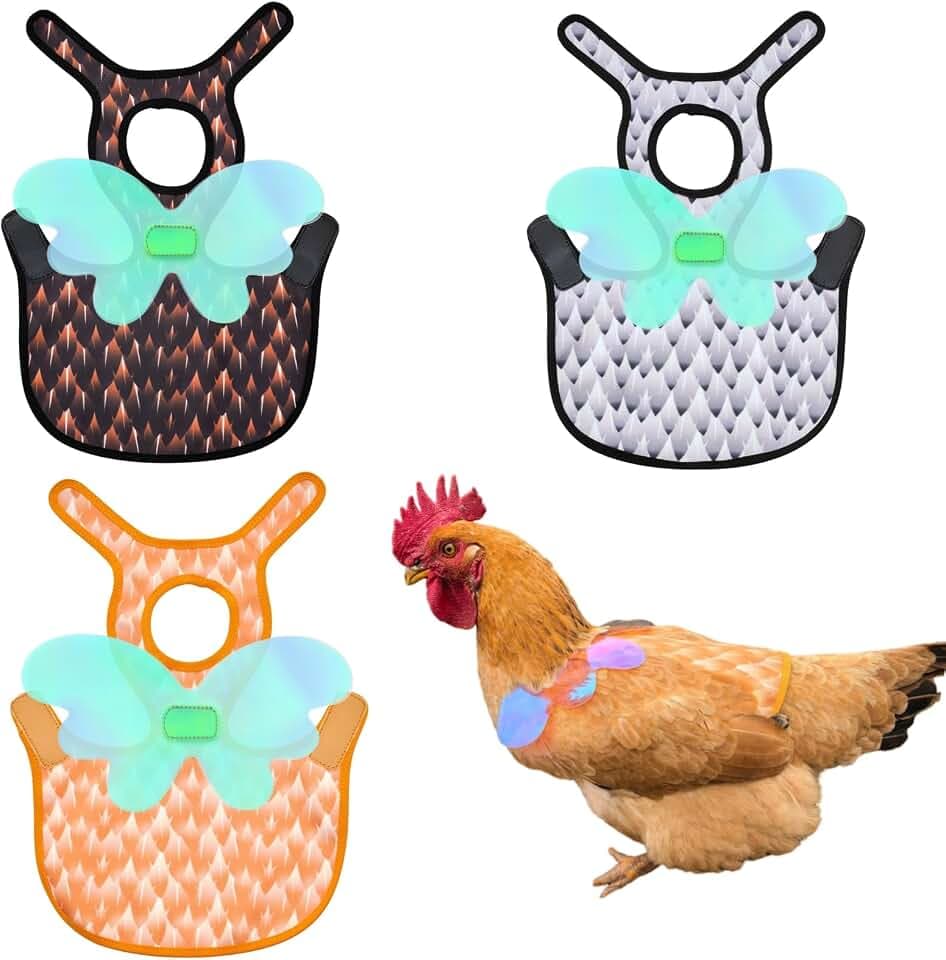 Chicken Saddles For Hens ，Chicken Aprons For Hens ，With Detachable Wings