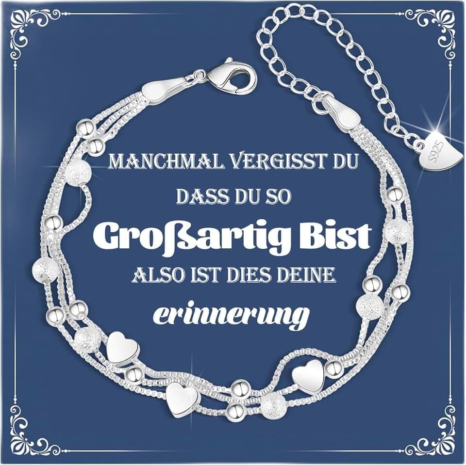 CheersLife Armband Damen Geschenke für Frauen Stern Kleine Glocke Kleeblatt